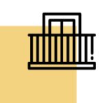 Balcony in apartment