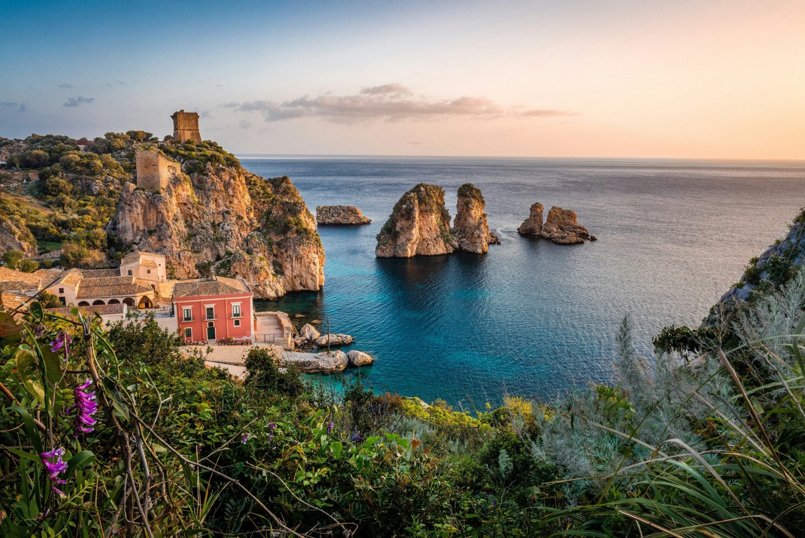 Tramonto sul Golfo di Salerno